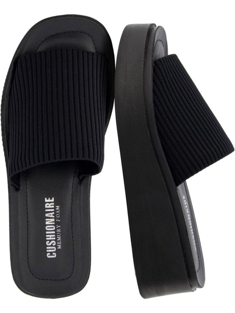 Chunky Platform Wedge Sandals for Women - Memory Foam & Knit Upper Summer Style